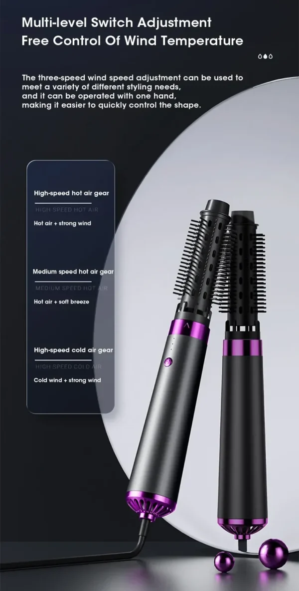 5-in-1 Negative Ion Hair Styler: Dry, Curl, Straighten & Protect! - Image 23