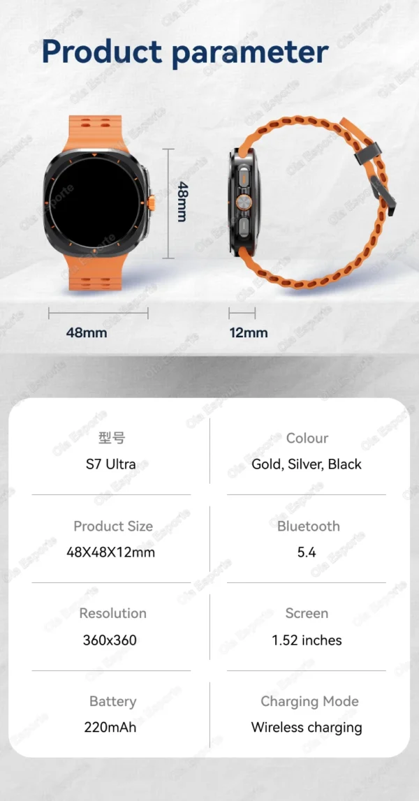 2025 New Galaxy 7 AMOLED Smartwatch - Image 21