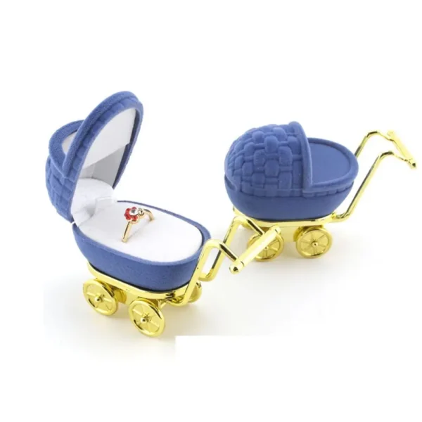 Portable Velvet Jewelry Stroller Box - Image 3