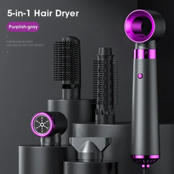 5-in-1 Negative Ion Hair Styler: Dry, Curl, Straighten & Protect! - Image 7