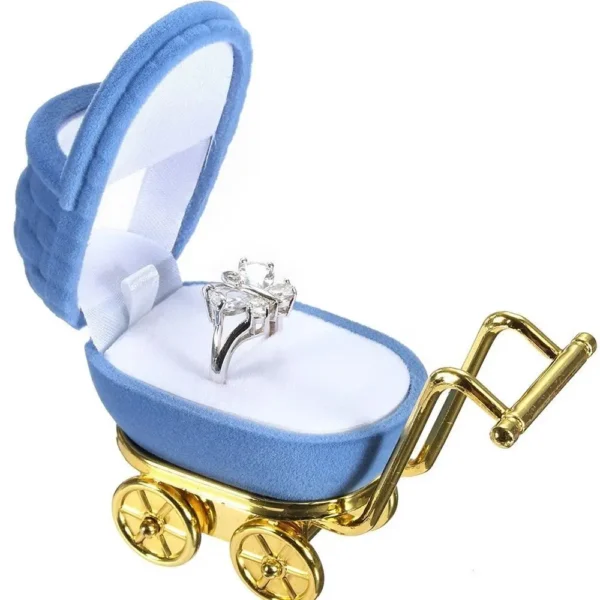 Portable Velvet Jewelry Stroller Box - Image 2
