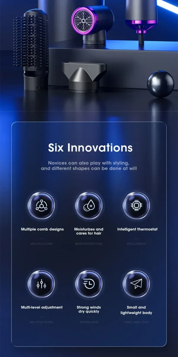 5-in-1 Negative Ion Hair Styler: Dry, Curl, Straighten & Protect! - Image 10
