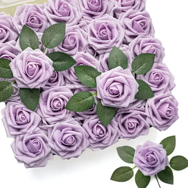 Artificial Red Roses for Weddings & Decor (10/25 PCS) - Image 10