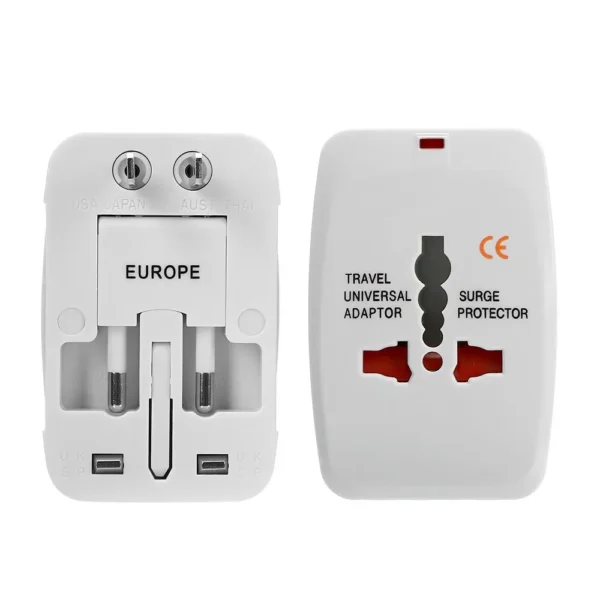 All-in-One International Travel Adapter with 2 USB Ports - Image 10
