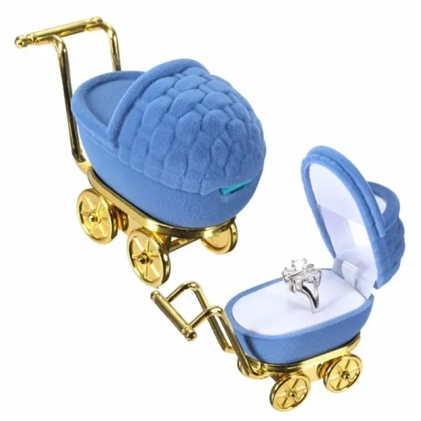Portable Velvet Jewelry Stroller Box - Image 7