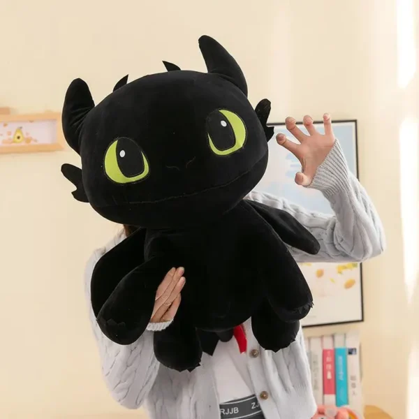 Large Toothless Plush Toy Throw Pillow Cute Cartoon Dragon Stuffed Toy Soft Decorative Throw Pillow Anime Stuffed Dolls - Image 3